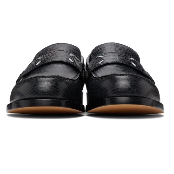 Black Leather Maison Margiela Loafers - Picture 2 of 10